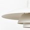 Mid-Century White and Orange Metal Ceiling Lamp by Poul Henningsen for Louis Poulsen, 1960s 2