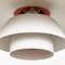 Mid-Century White and Orange Metal Ceiling Lamp by Poul Henningsen for Louis Poulsen, 1960s 3