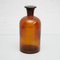 Mid-19th Century Amber Apothecary Glass Bottle with Lid 2