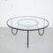 Mid-Century Black Metal and Glass Coffee Table by Mathieu Matégot, 1950s, Image 3