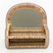 Mid-Century Modern Mirror Handcrafted in Rattan, French Riviera, 1960s 3
