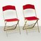 Antique French Folding Theater Chairs, 1960s, Set of 2 3