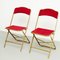 Antique French Folding Theater Chairs, 1960s, Set of 2 8