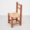 Wood and Rattan Children Chairs, 1960s, Set of 2 4