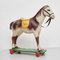 French Antique Cardboard Childrens Horse, 1950s 7