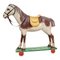 French Antique Cardboard Childrens Horse, 1950s 1