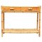 French Bamboo and Rattan Console, 1960s, Image 1