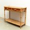 French Bamboo and Rattan Console, 1960s 4