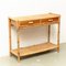French Bamboo and Rattan Console, 1960s, Image 3