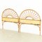 Bamboo and Rattan Headboards, 1960s, Set of 2 3