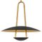 Satellite 40 Ceiling Lamp in Black Brass by Johan Carpner for Konsthantverk 3