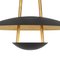 Satellite 40 Ceiling Lamp in Black Brass by Johan Carpner for Konsthantverk 4