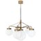 Klyfta 6L Raw Brass Ceiling Lamp by Johan Carpner for Konsthantverk, Image 1
