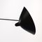 Lámpara de pared negra con tres brazos giratorios rectos de Serge Mouille, Imagen 6