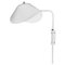 White Anthony Wall Lamp with Fixing Bracket by Serge Mouille 1