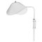 White Anthony Wall Lamp with Fixing Bracket by Serge Mouille, Image 1