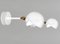 Mid-Century Modern White Eye Wandlampen von Serge Mouille, 2er Set 2