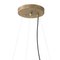 Megafon 5 Round Raw Brass Ceiling Lamp by Jesper Ståhl for Konsthantverk 2