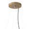Megafon 5 Round Raw Brass Ceiling Lamp by Jesper Ståhl for Konsthantverk, Image 2