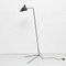 by Serge Mouille Mid-Century Modern Black One-Arm Standing Lamp for Indoor 2