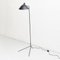 by Serge Mouille Mid-Century Modern Black One-Arm Standing Lamp for Indoor 5