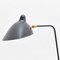 by Serge Mouille Mid-Century Modern Black One-Arm Standing Lamp for Indoor 7