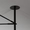 Black Lamp with Two Fixed and One Rotating Curved Arm by Serge Mouille 7