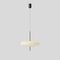 Modell 2065 Lampe mit weißem Diffusor, schwarzer Hardware & weißem Kabel von Gino Sarfatti 10