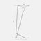 Lampadaire B211 Mid-Century Moderne Blanc par Michel Buffet 4