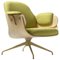 Ash Low Lounge Armchair with Pistachio Upholstery by Jaime Hayon 1