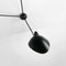 Mid-Century Modern Black Spider Ceiling Lamp with Three Fixed Arms by Serge Mouille, Image 5