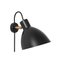 Kh # 1 Black Wall Lamp by Sabina Grubson for Konsthantverk 4