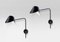 Modern Black Anthony Wall Lamps by Serge Mouille, Set of 2, Image 3