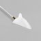 Modern White 2-Arm Rotating Straight-Curved Wall Lamp by Serge Mouille 5