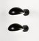 Black Eye Sconce Wall Lamp Set by Serge Mouille, Set of 2 2