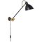 KH#1 Black Wall Lamp with Long Arm by Sabina Grubbeson for Konsthantverk, Image 1