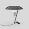 Modell 548 Tischlampe aus dunkel brüniertem Messing mit grauem Schirm von Gino Sarfatti 12