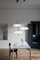 Model 2065 Table Lamp with Black White Diffuser, Black Hardware & Black Cable by Gino Sarfatti 5