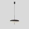 Model 2065 Table Lamp with Black White Diffuser, Black Hardware & Black Cable by Gino Sarfatti 8