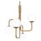 Strapatz Glob Brass Ceiling Lamp by Sabina Grubbeson for Konsthantverk, Image 1