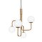 Strapatz Glob Brass Ceiling Lamp by Sabina Grubbeson for Konsthantverk 5