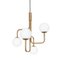 Strapatz Glob Brass Ceiling Lamp by Sabina Grubbeson for Konsthantverk, Image 5