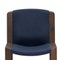 Model 300 Chairs in Wood and Kvadrat Fabric by Joe Colombo, Set of 4 4
