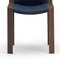 Model 300 Chairs in Wood and Kvadrat Fabric by Joe Colombo, Set of 4 3