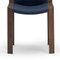 Modell 300 Stühle aus Holz und Kvadrat Stoff von Joe Colombo, 4er Set 3
