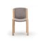 300 Wood and Kvadrat Fabric Chairs by Joe Colombo, Set of 6 5