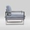 Urban Brad Gp01 Armchair with Stainless Steel Matte & Grey Fabric by Peter Ghyczy 4