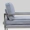 Urban Brad Gp01 Armchair with Stainless Steel Matte & Grey Fabric by Peter Ghyczy 3