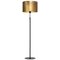 Svep Black Raw Brass Floor Lamp from Konsthantverk 1
