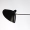 Black 3 Rotating Straight Arms Wall Lamp by Serge Mouille 4